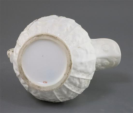 A Rockingham porcelain water jug, c.1830, H. 17.5cm